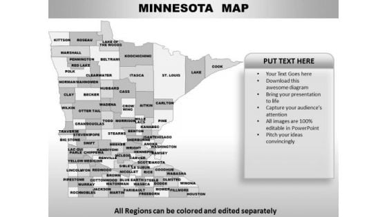 Minnesota PowerPoint Maps Minnesota PowerPoint Maps
