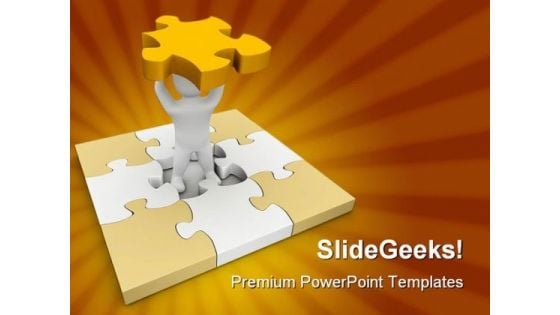 Missing Piece Of Puzzle Business PowerPoint Templates And PowerPoint Backgrounds 0311 Missing Piece Of Puzzle Business PowerPoint Templates And PowerPoint Backgrounds 0311