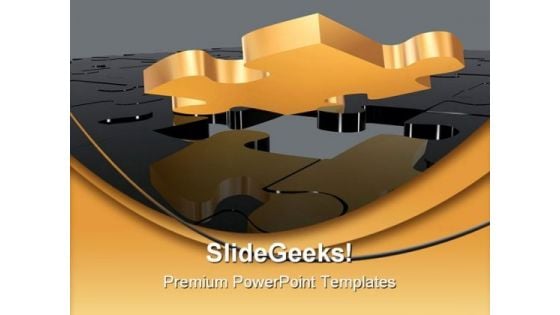 Missing Puzzle Business PowerPoint Template 0510 Missing Puzzle Business PowerPoint Template 0510