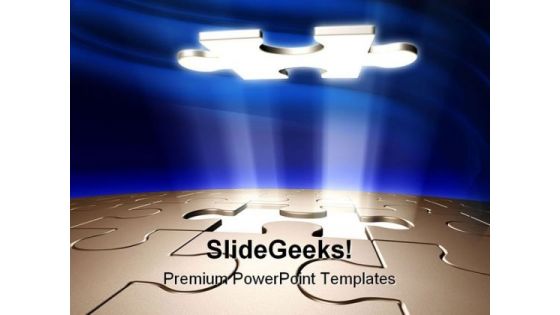 Missing Puzzle Symbol PowerPoint Template 0510 Missing Puzzle Symbol PowerPoint Template 0510