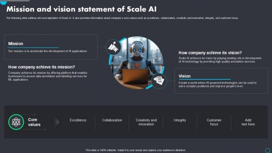 Mission And Vision Statement Implementing Scale AI PPT Slide AI SS V Mission And Vision Statement Implementing Scale AI PPT Slide AI SS V