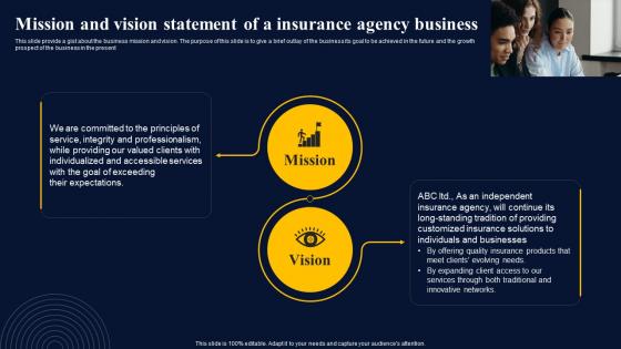 Mission And Vision Statement Of A Insurance Broker Business Plan Rules Pdf