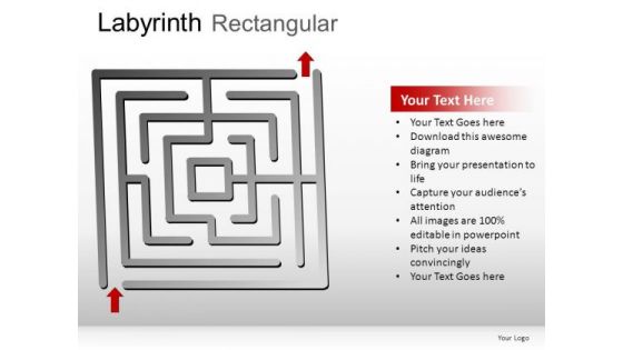 Mission Labyrinth Rectangular PowerPoint Slides And Ppt Diagram Templates