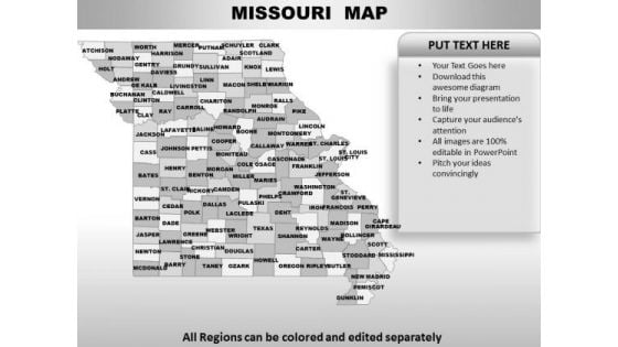 Missouri PowerPoint Maps