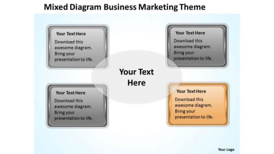 Mixed Diagram Business Marketing Theme Ppt How To Form Plan PowerPoint Templates