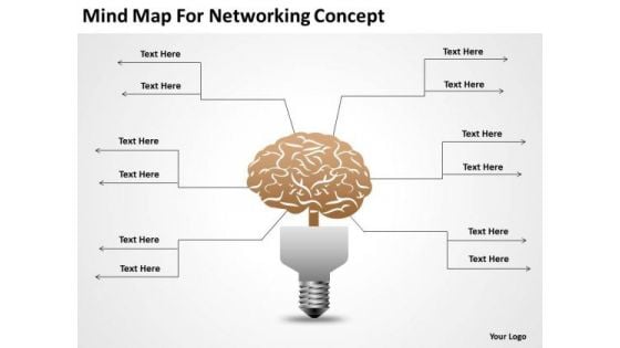 Mnd Map For Networking Concept Ppt Business Plan Writing PowerPoint Templates