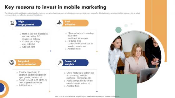 Mobile Ad Campaign Launch Strategy Key Reasons To Invest In Mobile Marketing Download Pdf