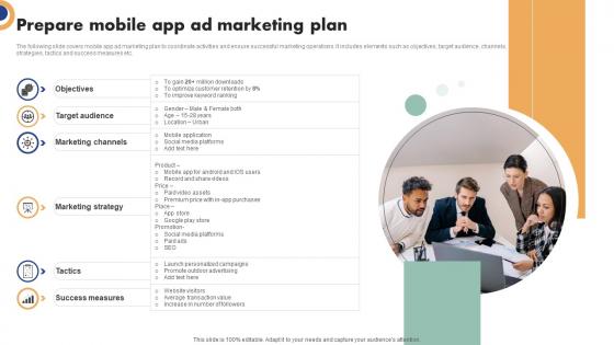Mobile Ad Campaign Launch Strategy Prepare Mobile App Ad Marketing Plan Template Pdf