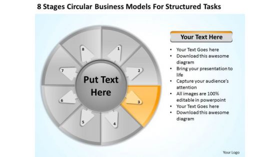 Models For Structured Tasks Sample Mission Statements Business Plan PowerPoint Templates