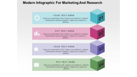 Modern Infographic For Marketing And Research PowerPoint Template