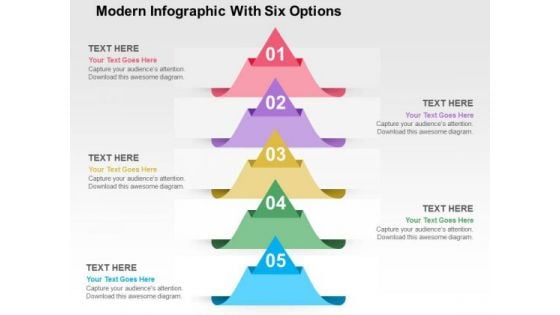 Modern Infographic With Six Options PowerPoint Template