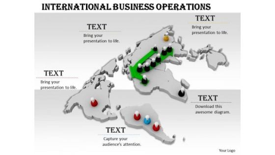 Modern Marketing Concepts International Business Operations Icons