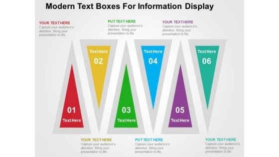 Modern Text Boxes For Information Display PowerPoint Templates