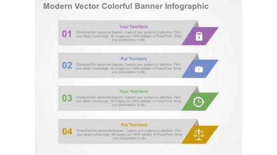 Modern Vector Colorful Banner Infographic PowerPoint Templates