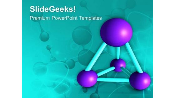 Molecular Structure For Material And Gas PowerPoint Templates Ppt Backgrounds For Slides 0613
