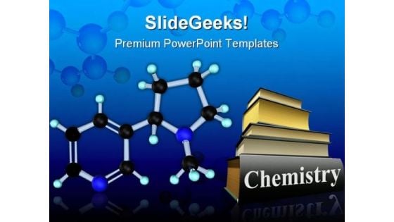 Molecule Nicotine Science PowerPoint Templates And PowerPoint Backgrounds 0311