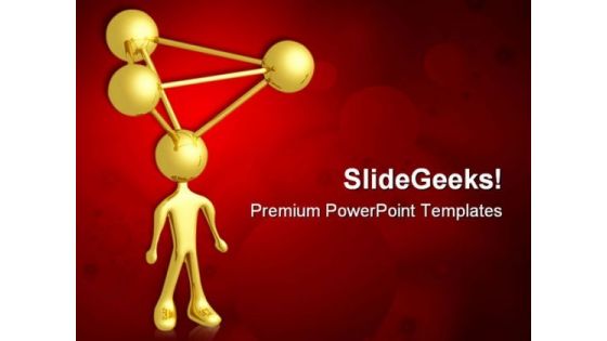 Molecule Person Science PowerPoint Themes And PowerPoint Slides 0711