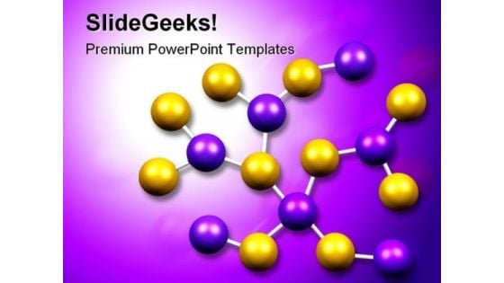 Molecules Formation Science PowerPoint Templates And PowerPoint Backgrounds 0211