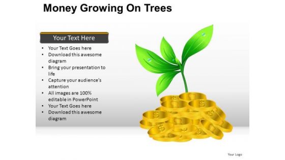 Monetary Money Growing On Trees PowerPoint Slides And Ppt Diagram Templates