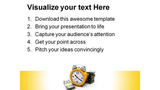 Money And Clock Future PowerPoint Themes And PowerPoint Slides 0311