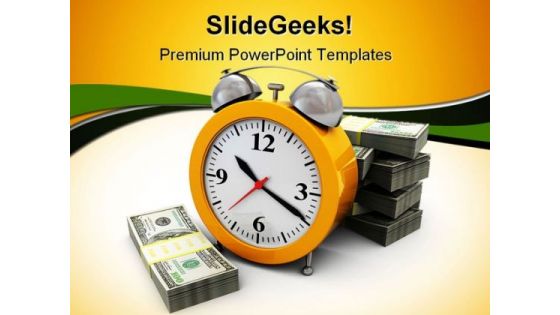 Money And Clock Future PowerPoint Themes And PowerPoint Slides 0311