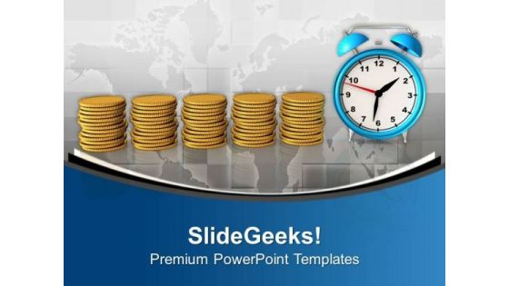 Money Depends On Time In Business PowerPoint Templates Ppt Backgrounds For Slides 0513