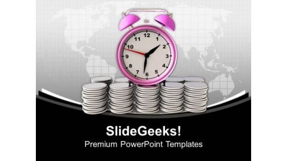 Money Depends On Time Management Business PowerPoint Templates Ppt Backgrounds For Slides 0413