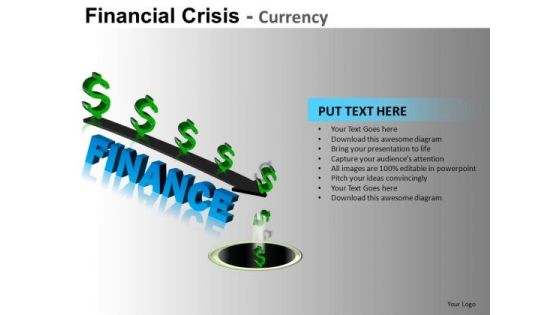 Money Down The Drain PowerPoint Templates