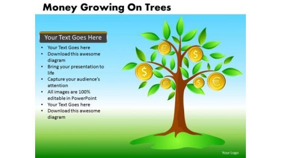 Money Growing On Trees PowerPoint Templates Editable Ppt Slides