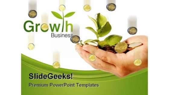 Money Growth Business PowerPoint Background And Template 1210