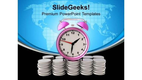 Money Growth Depends On Time PowerPoint Templates Ppt Backgrounds For Slides 0413