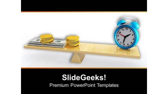 Money Growth Depends On Time PowerPoint Templates Ppt Backgrounds For Slides 0513