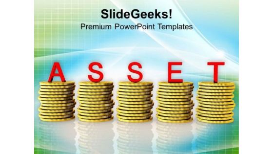 Money Is A Great Asset For Business PowerPoint Templates Ppt Backgrounds For Slides 0513