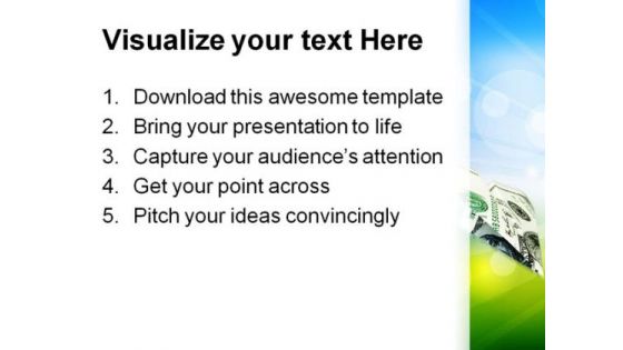 Money Plane Future PowerPoint Themes And PowerPoint Slides 0211