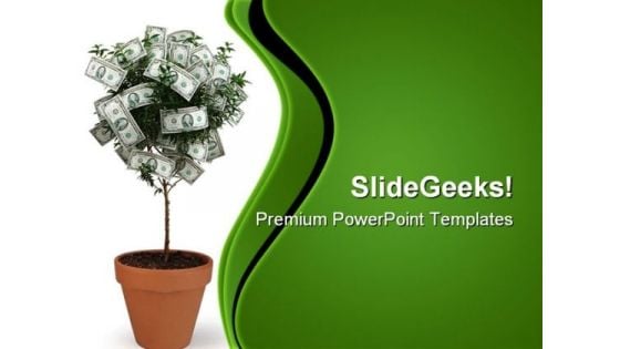 Money Plant Future PowerPoint Themes And PowerPoint Slides 0211