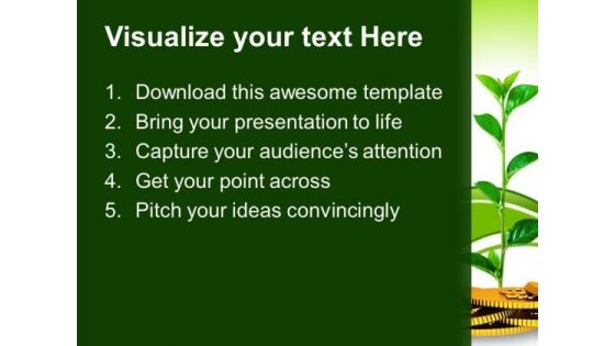 Money Plant Growth Business PowerPoint Templates And PowerPoint Themes 0812