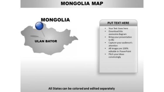 Monglia Country PowerPoint Maps Monglia Country PowerPoint Maps