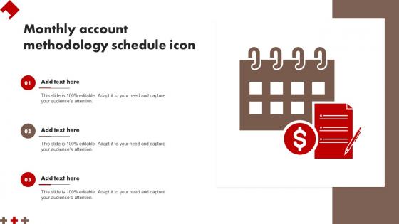 Monthly Account Methodology Schedule Icon Portrait Pdf