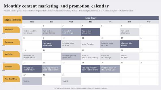 Monthly Content Marketing And Promotion Enhancing Conversion Rate By Leveraging Slides Pdf