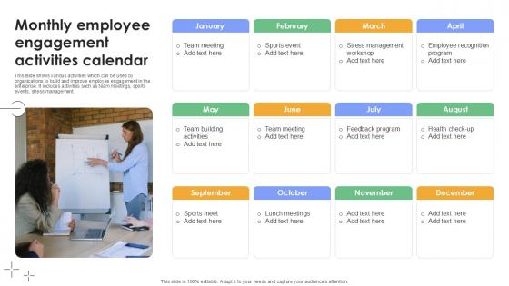 Monthly Employee Engagement Activities Calendar Plan To Develop Ppt Example Monthly Employee Engagement Activities Calendar Plan To Develop Ppt Example