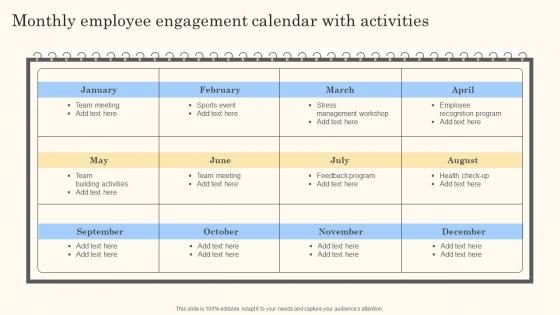 Monthly Employee Engagement Calendar Action Steps For Employee Engagement Professional Pdf Monthly Employee Engagement Calendar Action Steps For Employee Engagement Professional Pdf