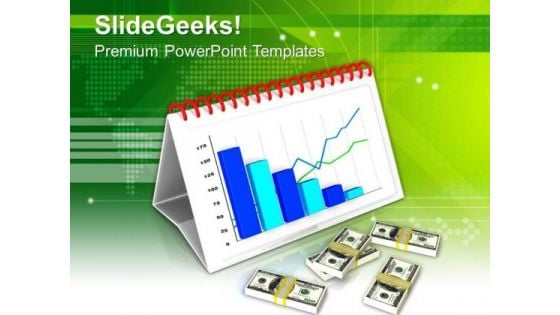 Monthly Financial Growth Chart PowerPoint Templates Ppt Backgrounds For Slides 0713