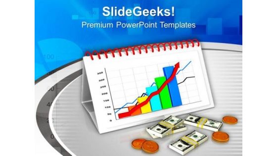 Monthly Foreign Money Growth Chart PowerPoint Templates Ppt Backgrounds For Slides 0613