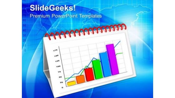 Monthly Progress Report By Bar Graph PowerPoint Templates Ppt Backgrounds For Slides 0313