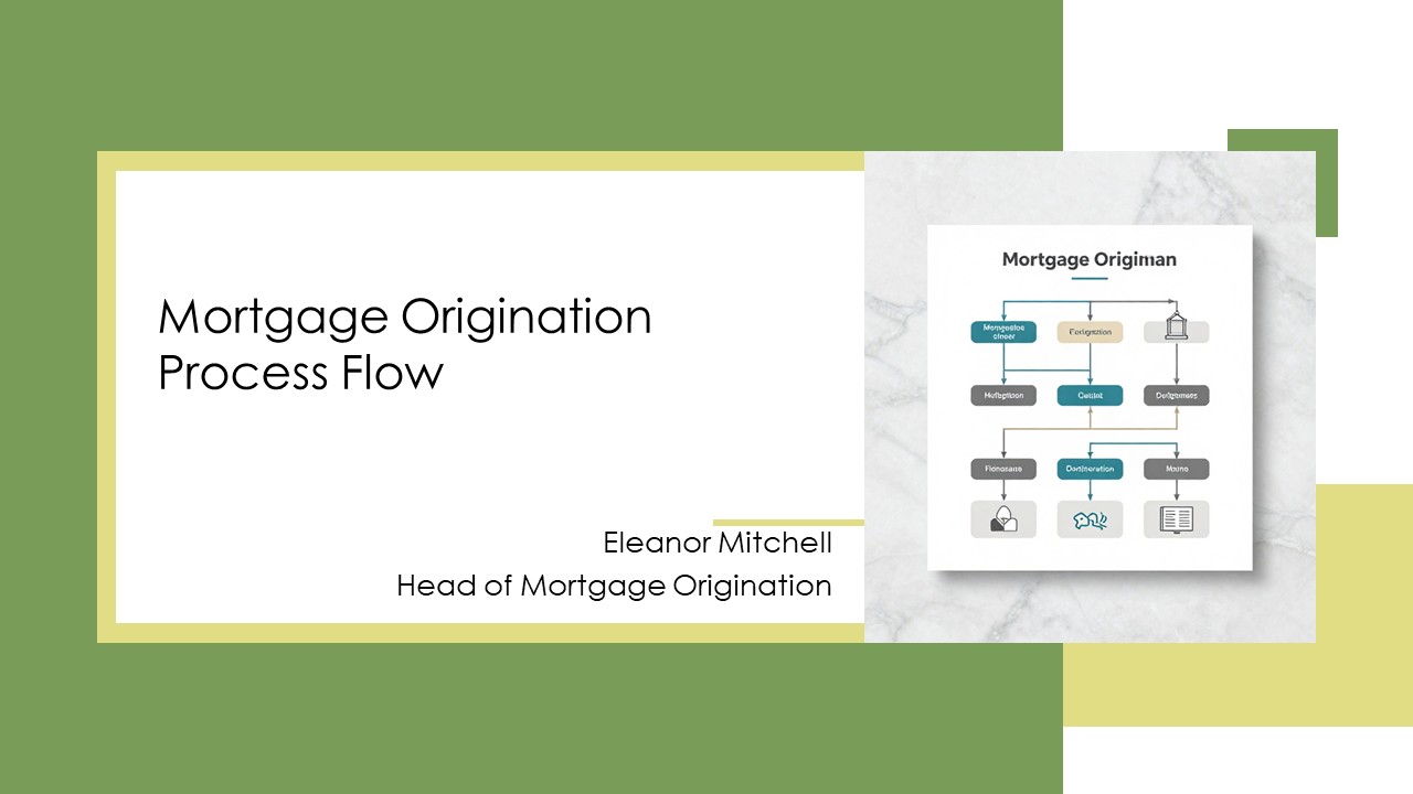 Mortgage Origination Process Flow PPT Template VM