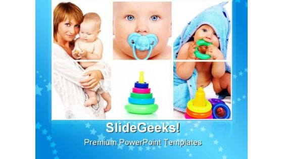 Mother And Child Baby PowerPoint Templates And PowerPoint Backgrounds 0711