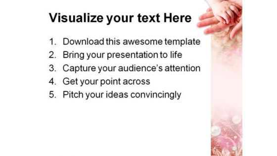 Mother Child Touch Family PowerPoint Themes And PowerPoint Slides 0511