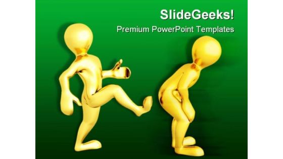 Motivational Kick Up Business PowerPoint Themes And PowerPoint Slides 0511