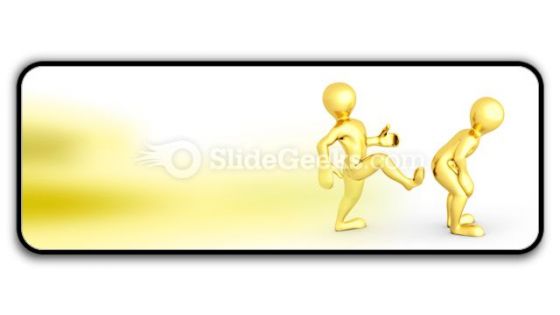 Motivational Kick Up The Ass Business PowerPoint Icon R