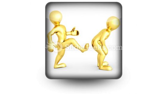 Motivational Kick Up The Ass Business PowerPoint Icon S